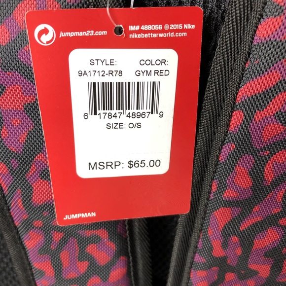 Nike Air Jordan Backpack All World Gym bag Laptop - Picture 5 of 6